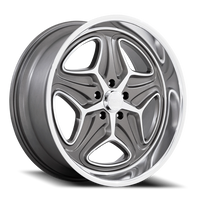 Foose Merlot 22x10.5" 5x127mm 78.1mm CB +6mm Anthracite Machined
