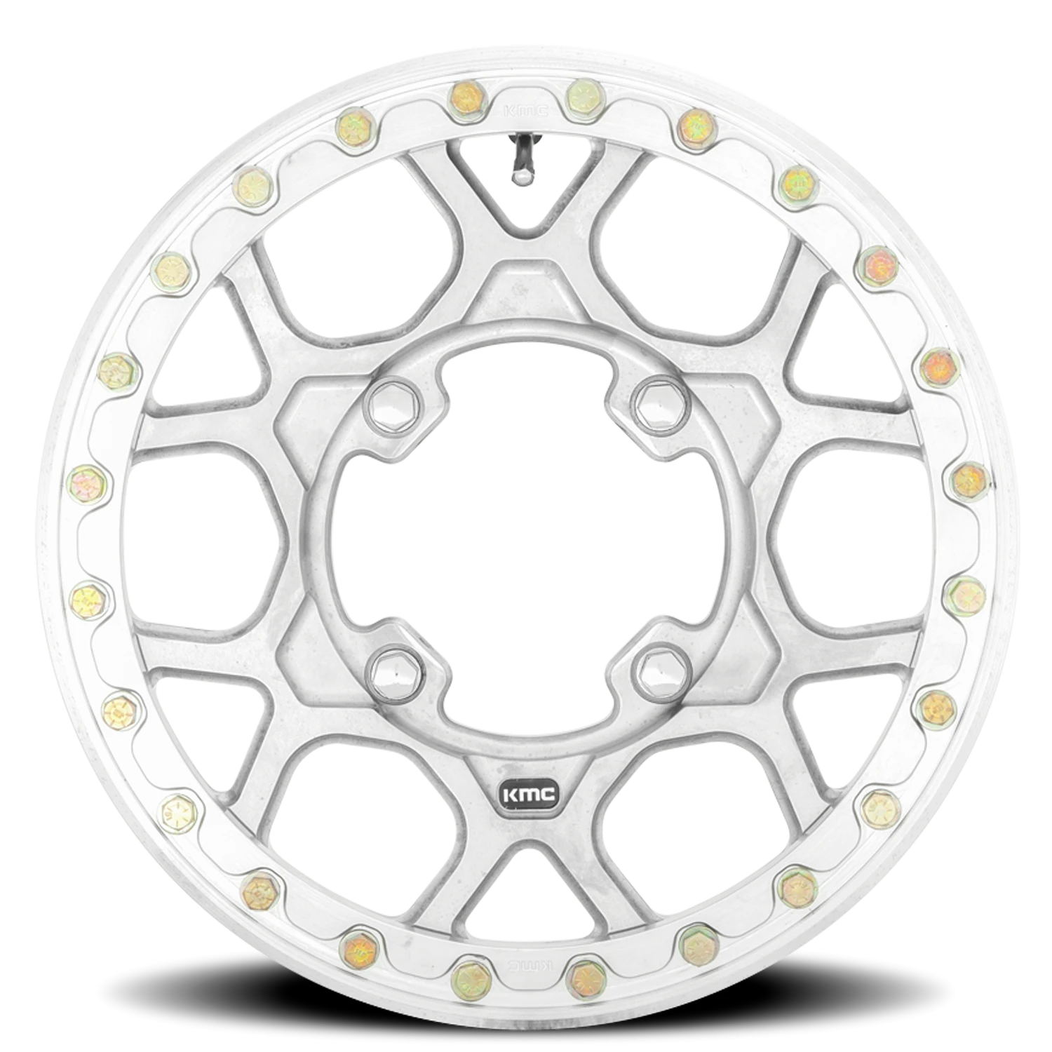 KMC Mesa Beadlock Forged UTV 15x6" 4x156mm 119.1mm CB +38mm Machined Raw Machined