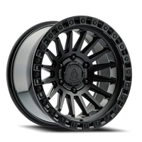 Arena Mesa 17x9" 6x139.7mm 106.1mm CB -12mm Satin Black Glossy Black Lip