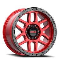 KMC Mesa KM544 RD 20x9 +18 6x139.7mm 106.25mm Candy Red Black Lip