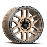 KMC Mesa 18x9" 5x150mm 110.5mm CB +25mm Matte Bronze Black Lip
