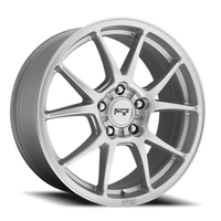 Niche Messina 18x8" 5x114.3mm 72.56mm CB +40mm Gloss Silver