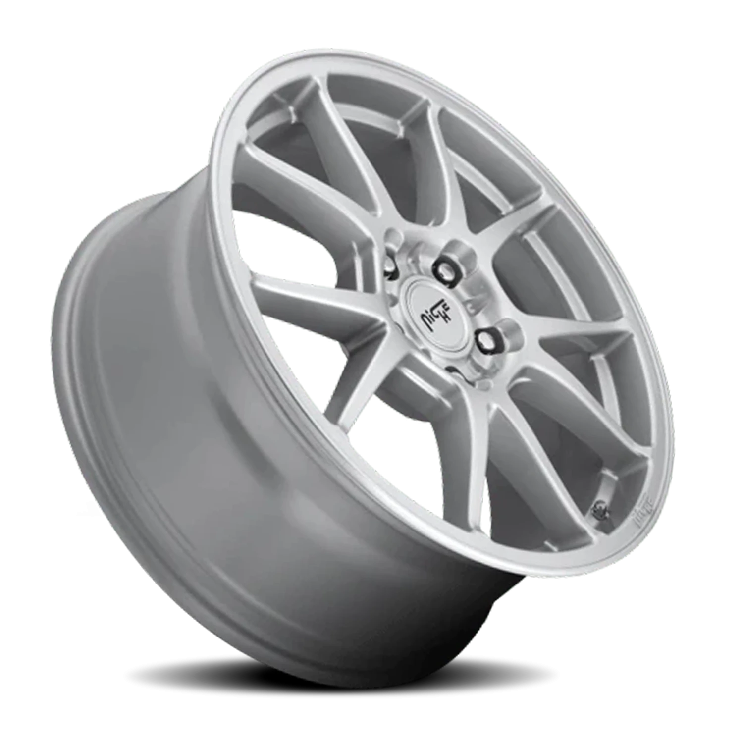 Niche Messina 18x8" 5x114.3mm 72.56mm CB +40mm Gloss Silver
