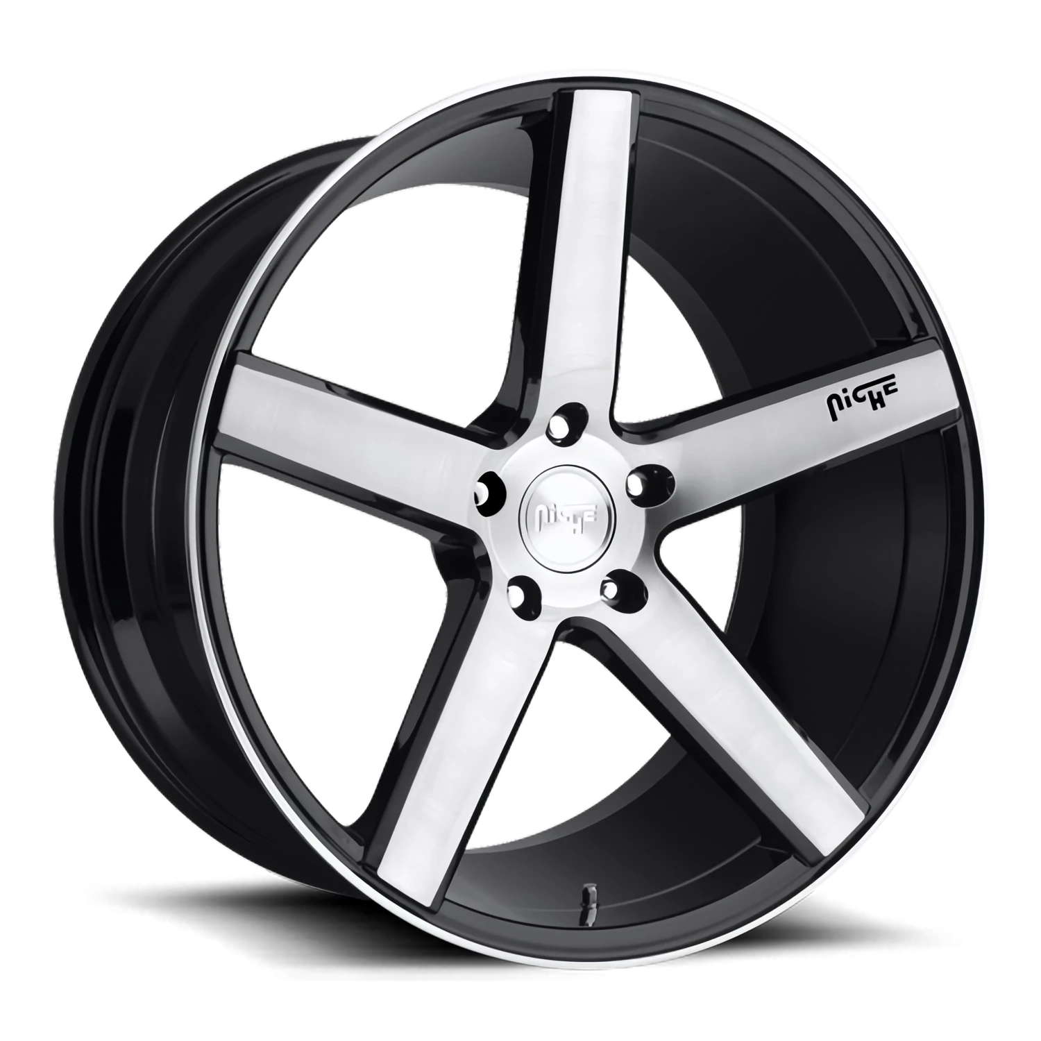 Niche Milan 20x8.5" 5x114.3mm 72.6mm CB +35mm Gloss Black Brushed