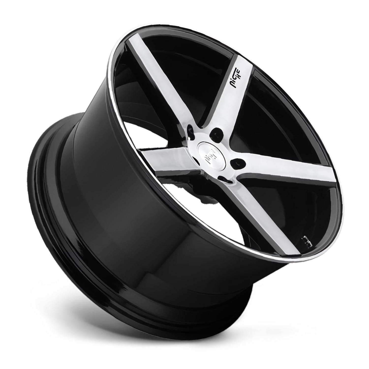 Niche Milan 18x8" 5x114.3mm 72.6mm CB +40mm Gloss Black Brushed