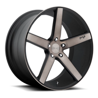 Niche Milan 20x10" 5x114.3mm 72.6mm CB +40mm Black Machined-Dark Tint