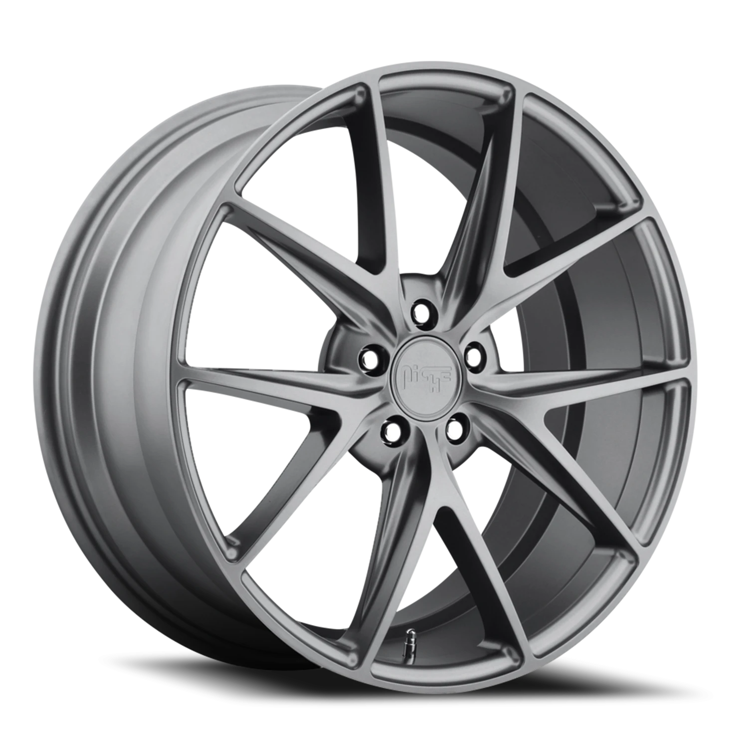 Niche Misano 18x8" 5x108mm 63.5mm CB +40mm Matte Gunmetal