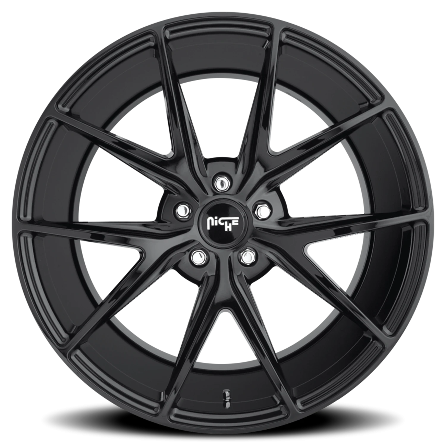 Niche Misano 20x10" 5x120mm 72.5mm CB +40mm Gloss Black