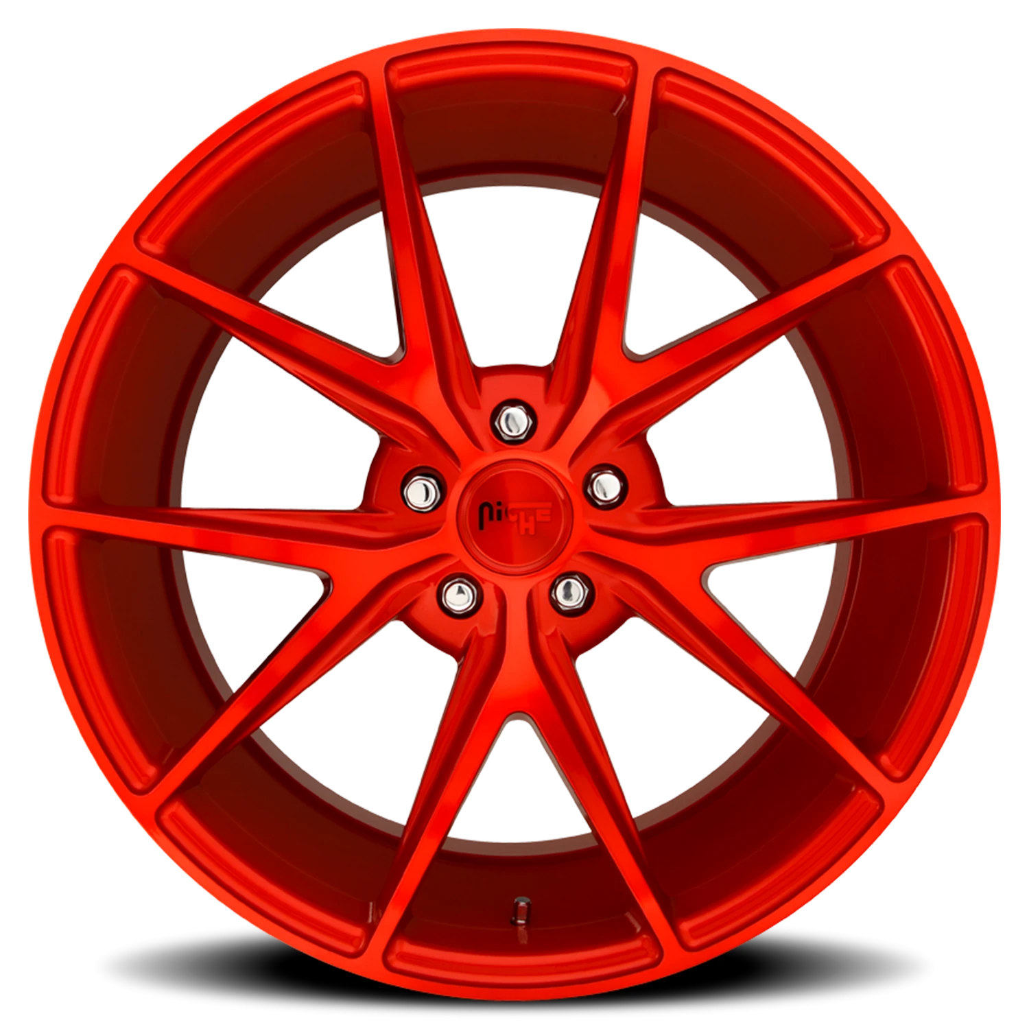 Niche Misano 20x9" 5x114.3mm 72.6mm CB +35mm Gloss Red