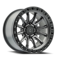 Arena Mission 17x8.5" 6x139.7mm 106.1mm CB +25mm Satin Gunmetal Satin Black Lip