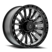 Arena Mission 20x9" 8x180mm 124.2mm CB +20mm Satin Gunmetal Satin Black Lip