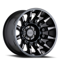 Black Rhino Mission 20x9" 6x120mm 67.1mm CB +12mm Matte Black Machined Tinted Spokes