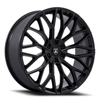 Asanti Black Label Mogul 6 22x9.5" 6x135mm 87.1mm CB +25mm Matte Black