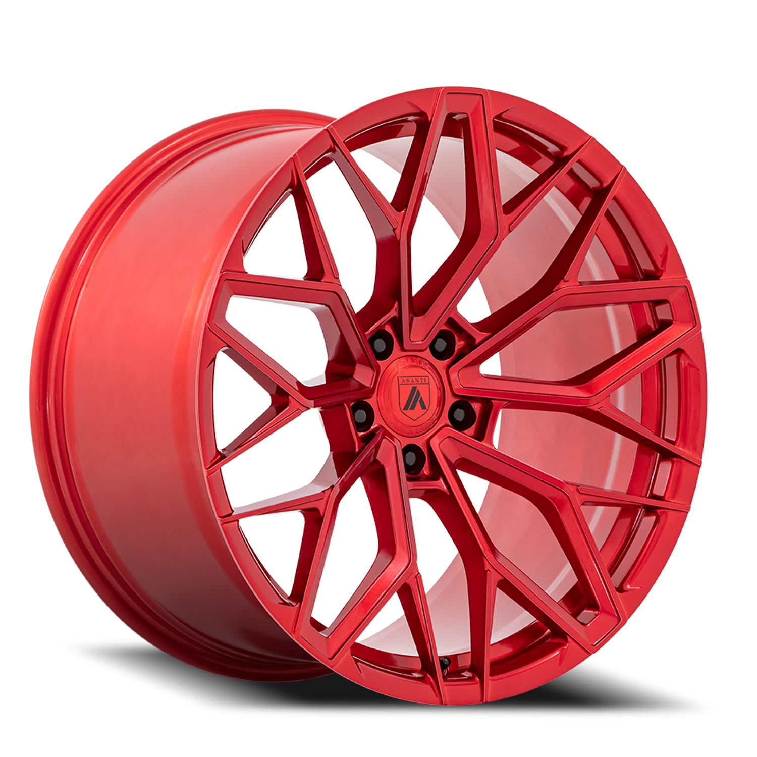 Asanti Black Label Mogul 5 20x9.5" 5x115mm 71.5mm CB +15mm Candy Red