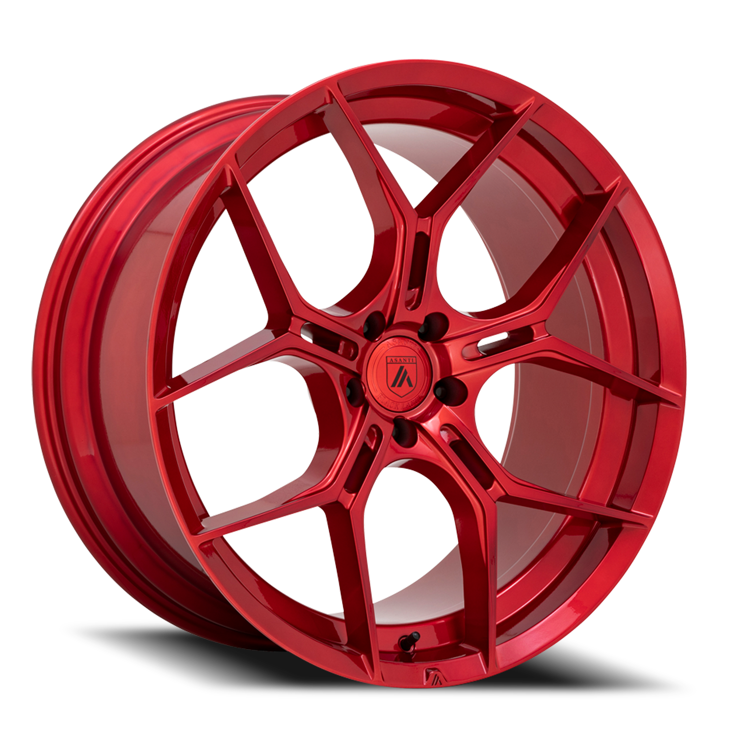 Asanti Black Label Monarch 22x9" 5x115mm 72.56mm CB +15mm Candy Red