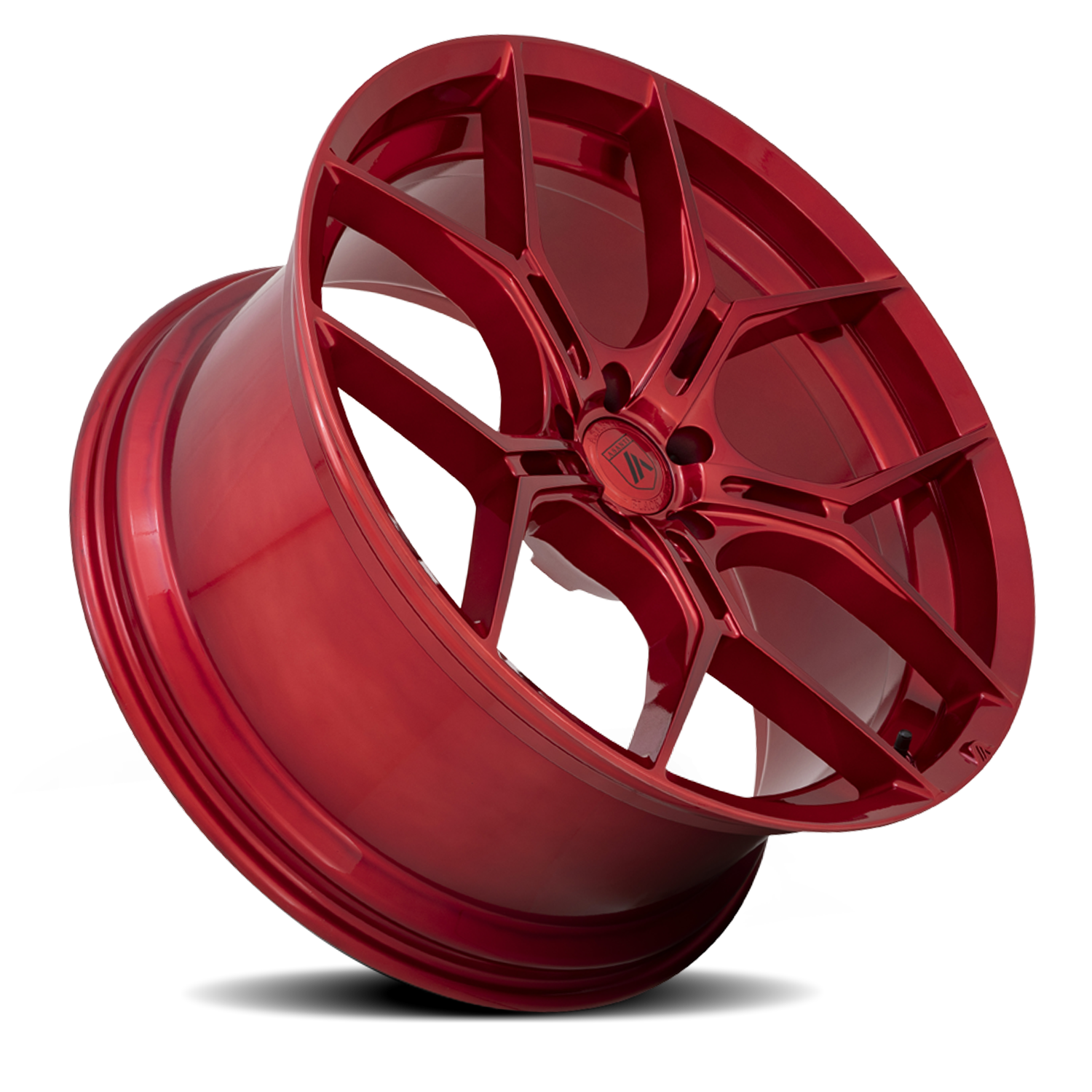 Asanti Black Label Monarch 22x9" 5x115mm 72.56mm CB +15mm Candy Red
