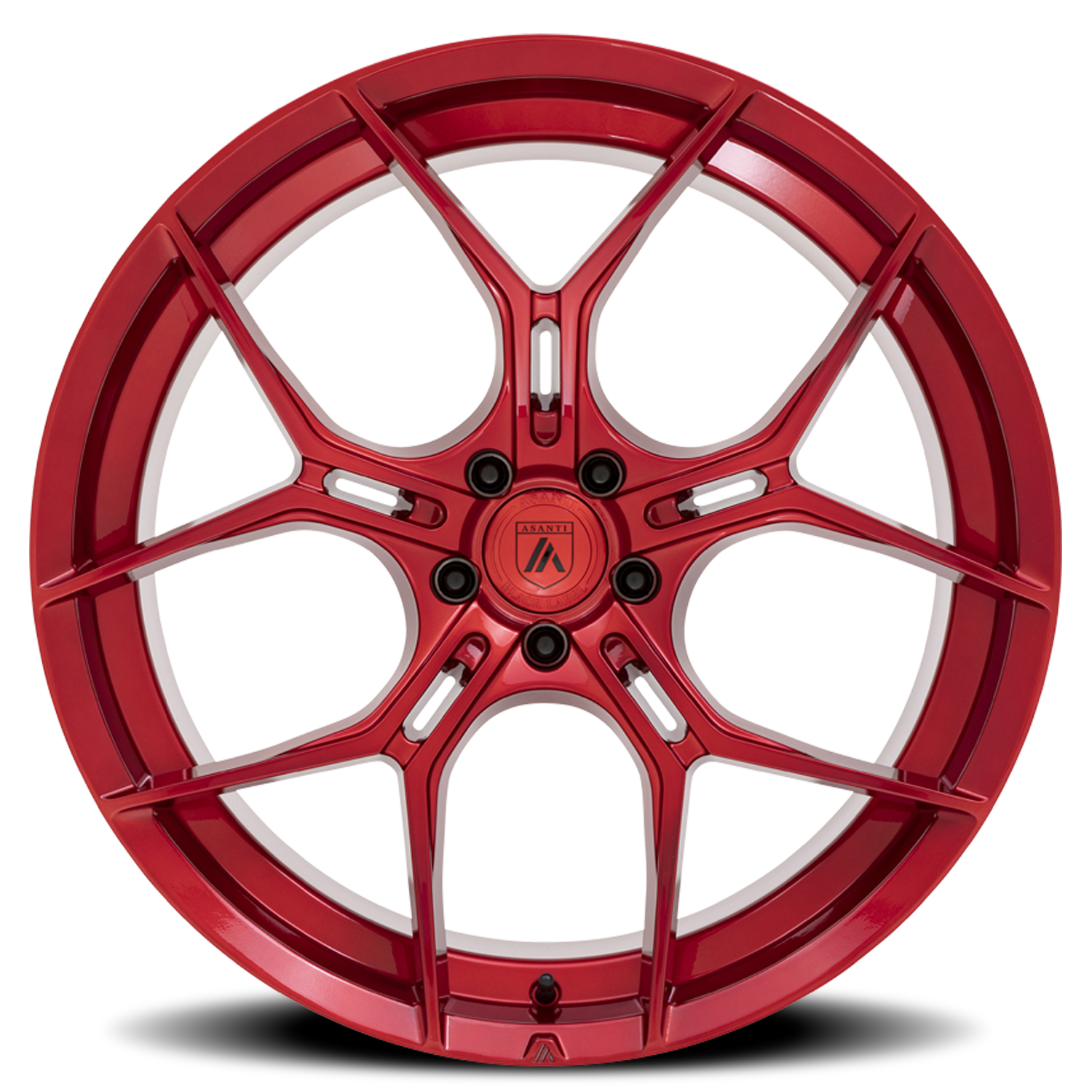 Asanti Black Label Monarch 22x9" 5x115mm 72.56mm CB +15mm Candy Red