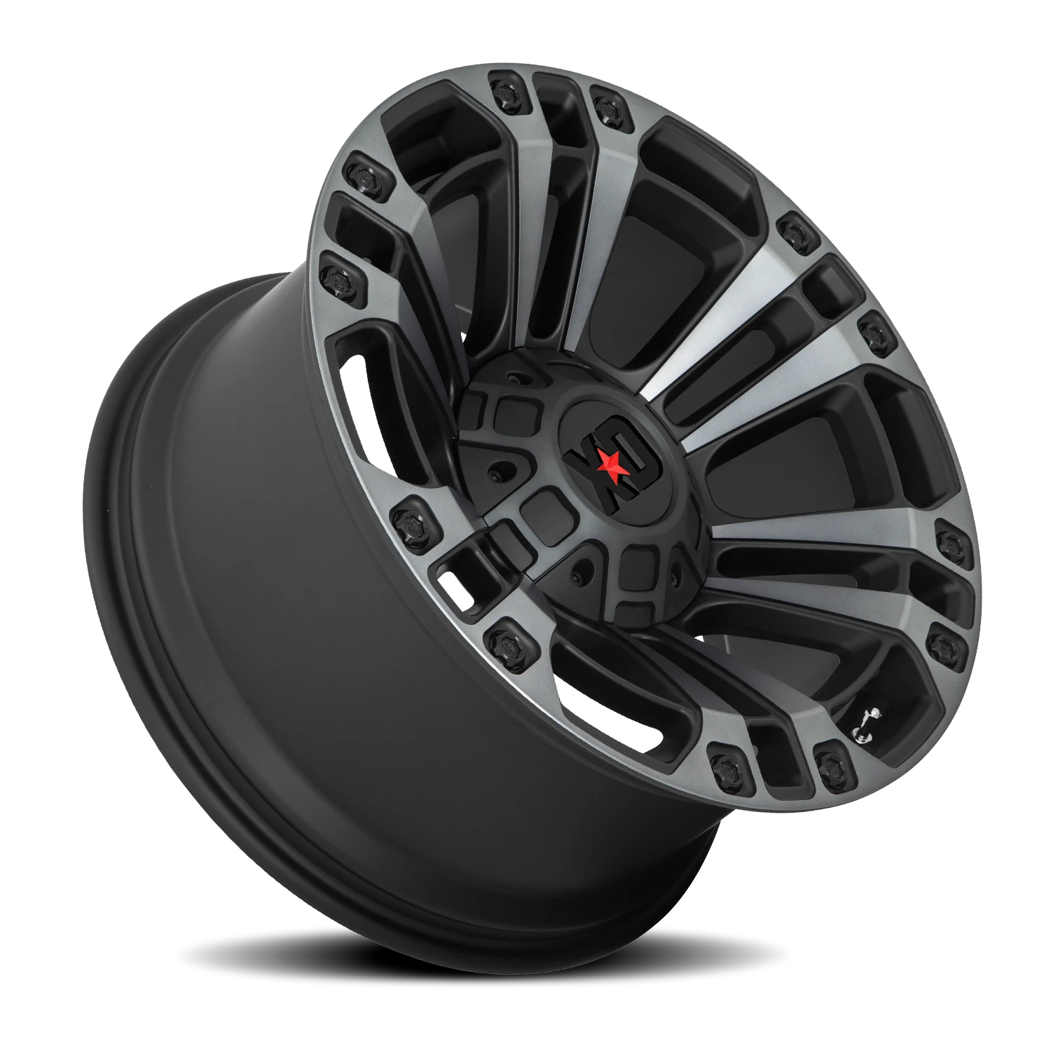 XD Series Monster 3 20x9" 8x170mm 125.5mm CB 0mm Satin Black Gray Tint