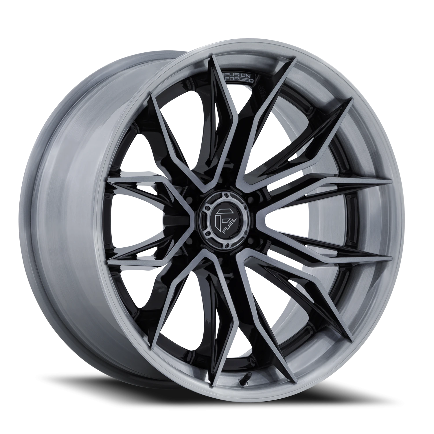 Fuel Mutiny 20x9" 6x139.7mm 106.1mm CB +1mm Gloss Black Brushed Dark Tint