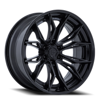 Fuel Mutiny 20x10" 6x139.7mm 106.1mm CB -18mm Matte Black Gloss Black Lip