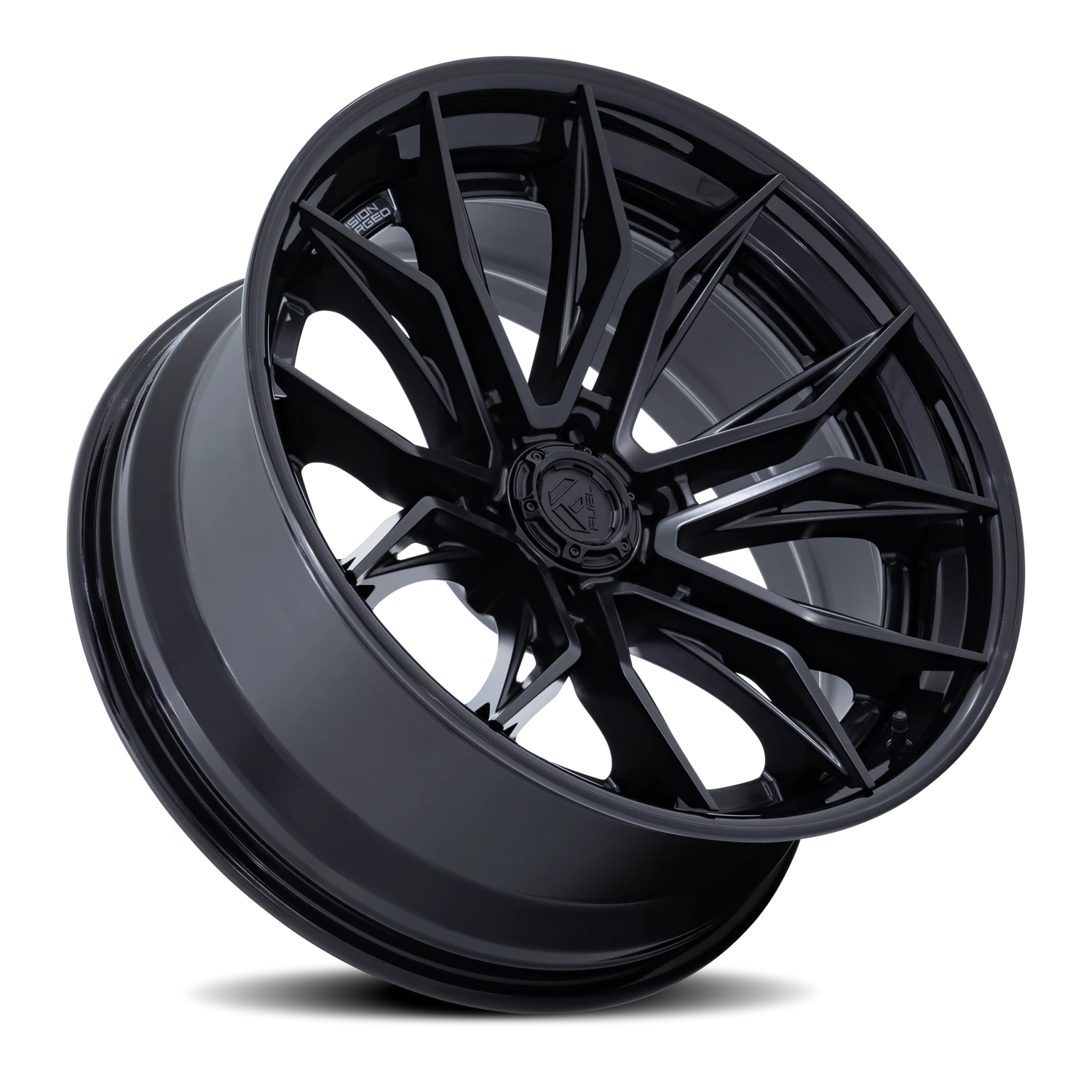 Fuel Mutiny 20x10" 6x139.7mm 106.1mm CB -18mm Matte Black Gloss Black Lip