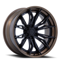 Fuel Mutiny 20x9 +1 8x165.1mm 125.1mm Matte Black Gloss Bronze Lip