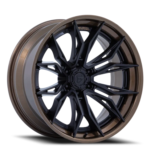 Fuel Mutiny 20x9 +1 8x165.1mm 125.1mm Matte Black Gloss Bronze Lip