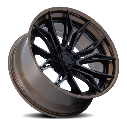 Fuel Mutiny 20x9 +1 8x165.1mm 125.1mm Matte Black Gloss Bronze Lip