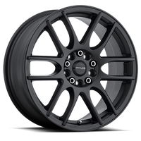 Raceline Mystique 17x7.5" 4x100mm 72.62mm CB +40mm Satin Black