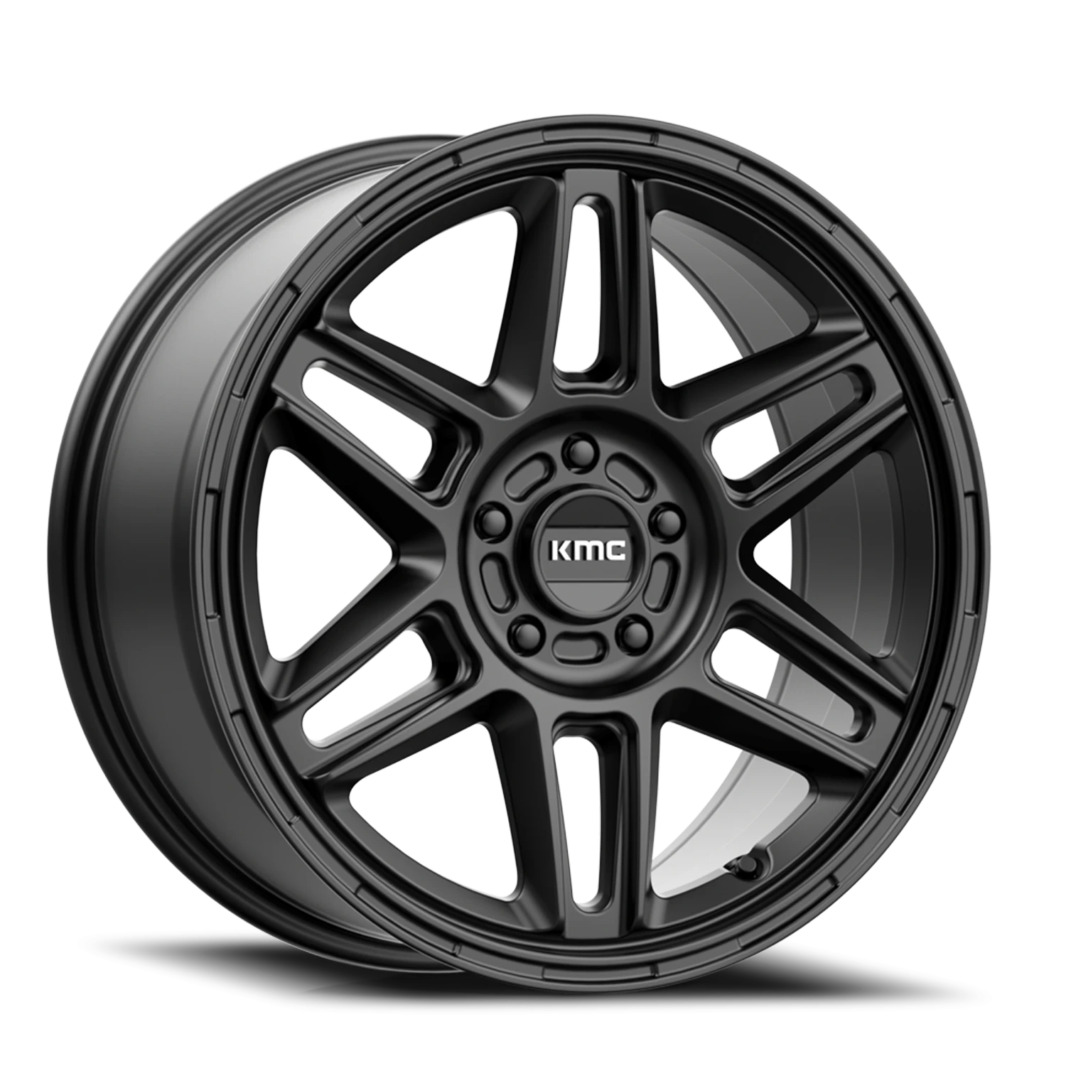KMC Nomad 18x8" 5x120mm 74.1mm CB +38mm Satin Black