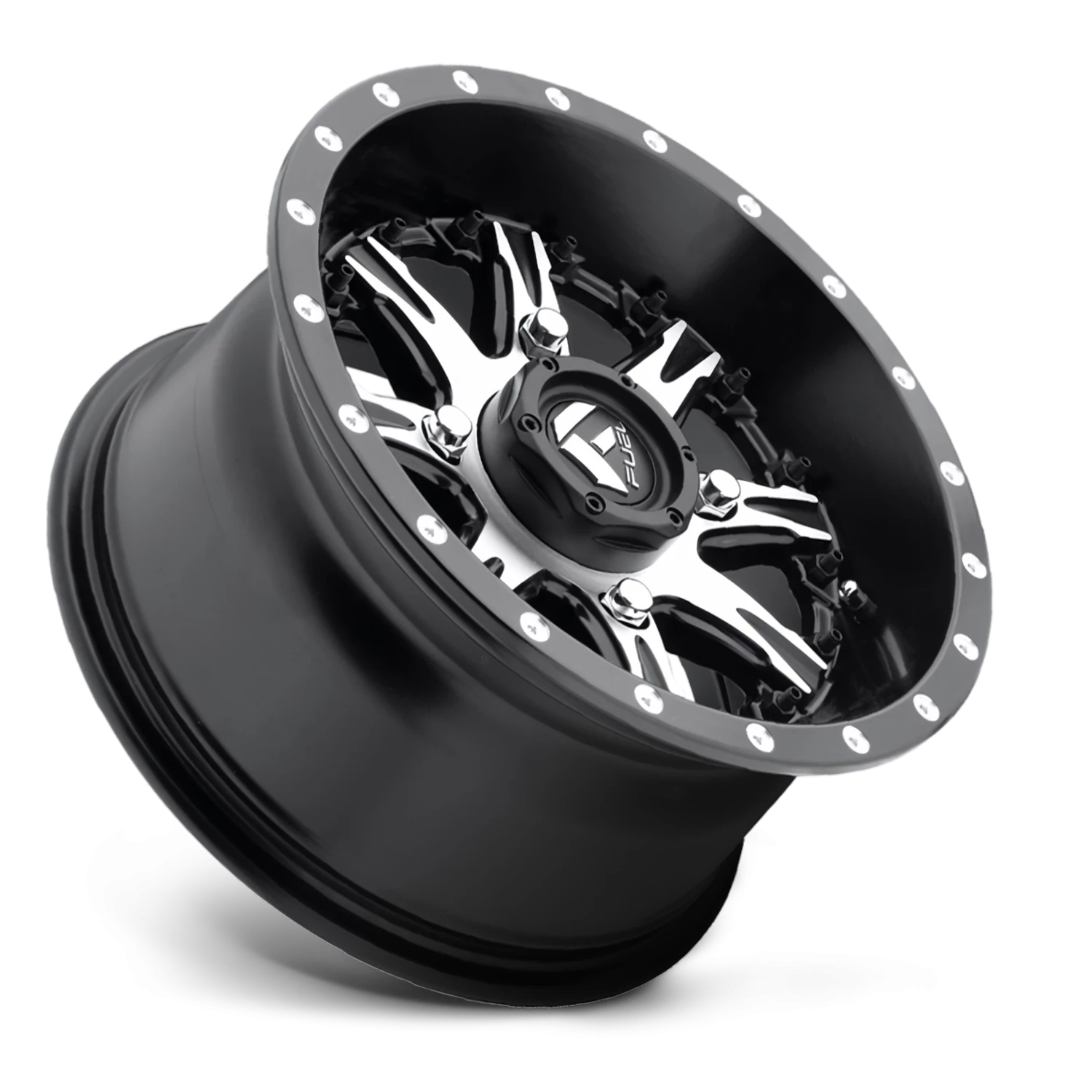 Fuel Nutz UTV 14x7" 4x110mm 79.3mm CB +13mm Black Machined