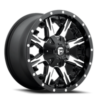 Fuel Nutz 20x10 -24 5x114.3mm 78.1mm Black Machined