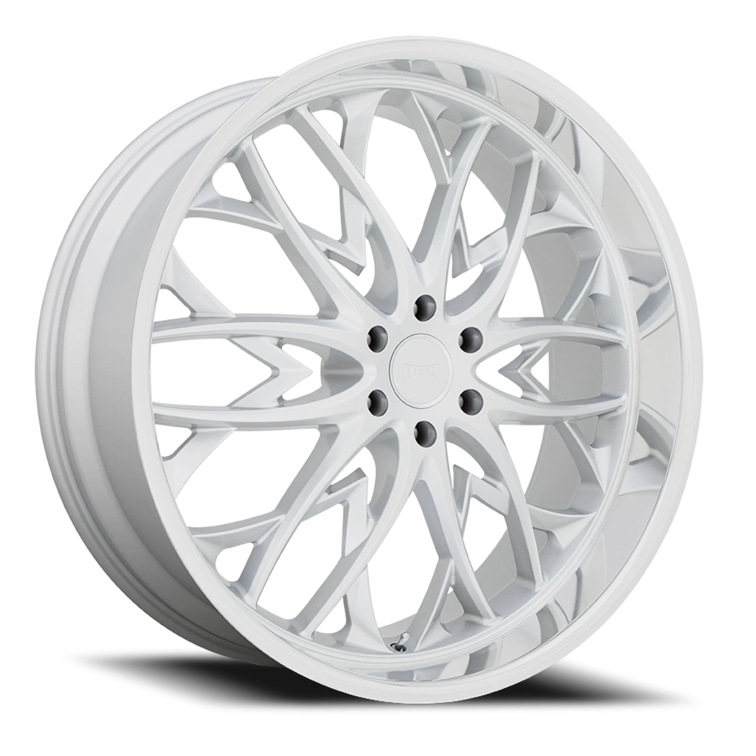 DUB OG 24x10" 6x139.7mm 106.1mm CB +25mm Silver Diamond Cut Lip