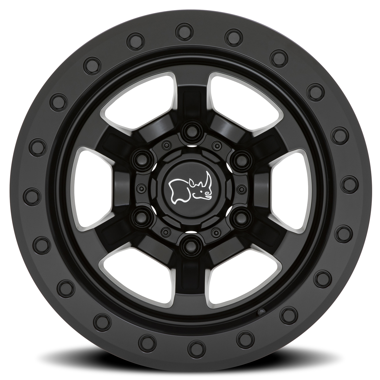 Black Rhino Offshoot Beadlock 15x10" 6x139.7mm 112.1mm CB -38mm Matte Black