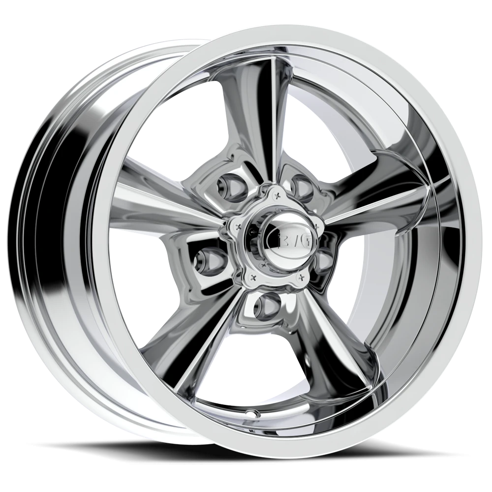 BG Rod Works Old School 20x8.5 +7 5x127mm 78.1mm Chrome