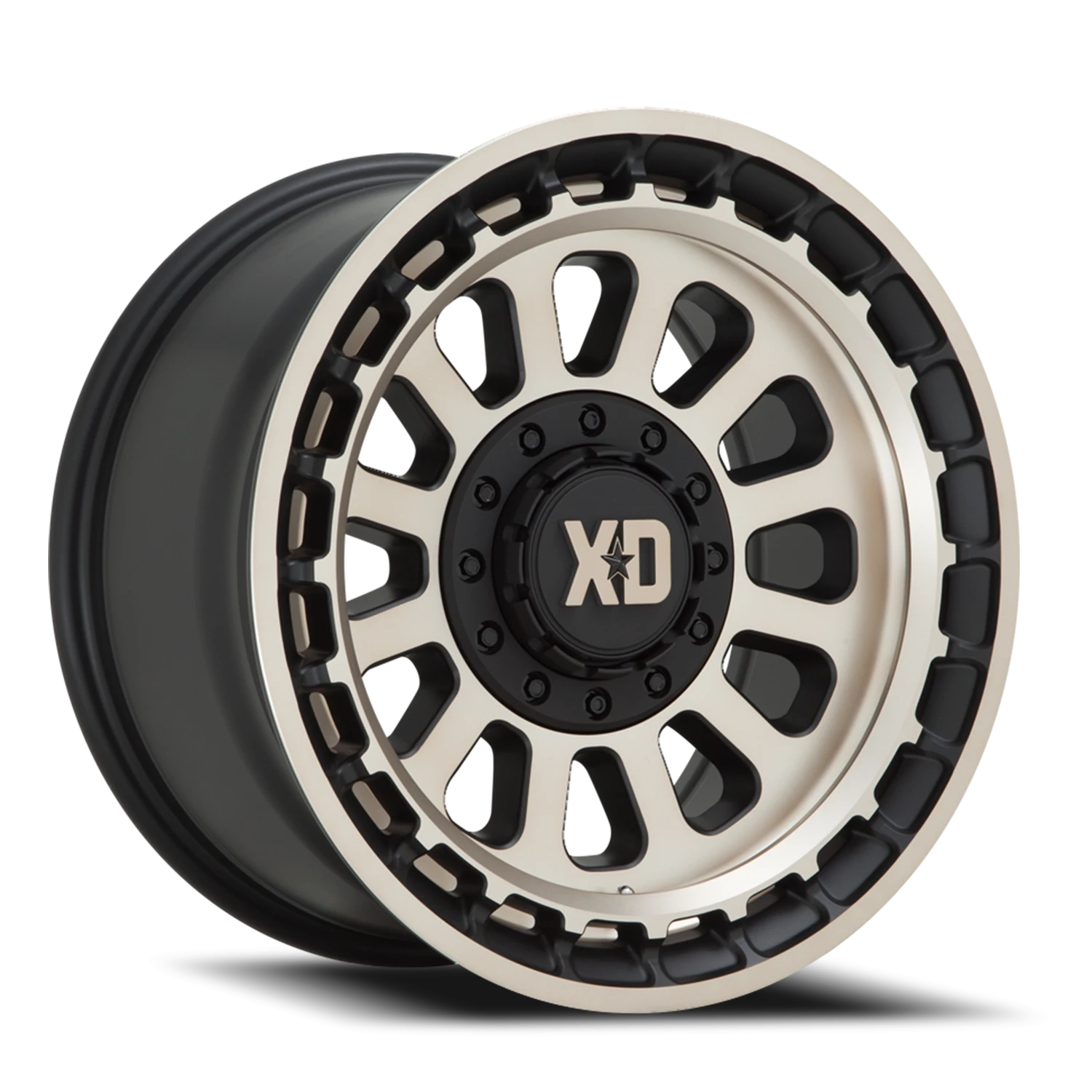 XD Series Omega 17x9" 6x135mm 106.1mm CB -12mm Satin Black Bronze Tint