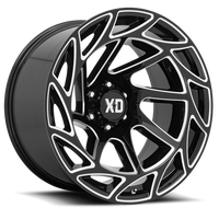 XD Series Onslaught 17x9" 5x127mm 71.5mm CB 0mm Gloss Black Milled