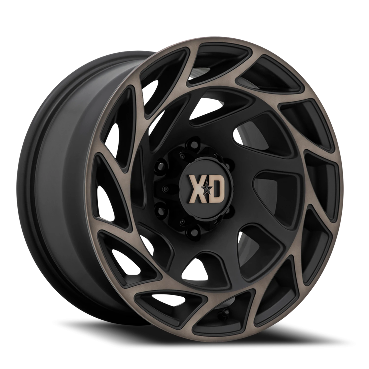XD Series Onslaught 20x9" 5x127mm 71.5mm CB 0mm Satin Black Bronze Tint