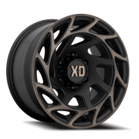 XD Series Onslaught 20x9" 5x127mm 71.5mm CB 0mm Satin Black Bronze Tint