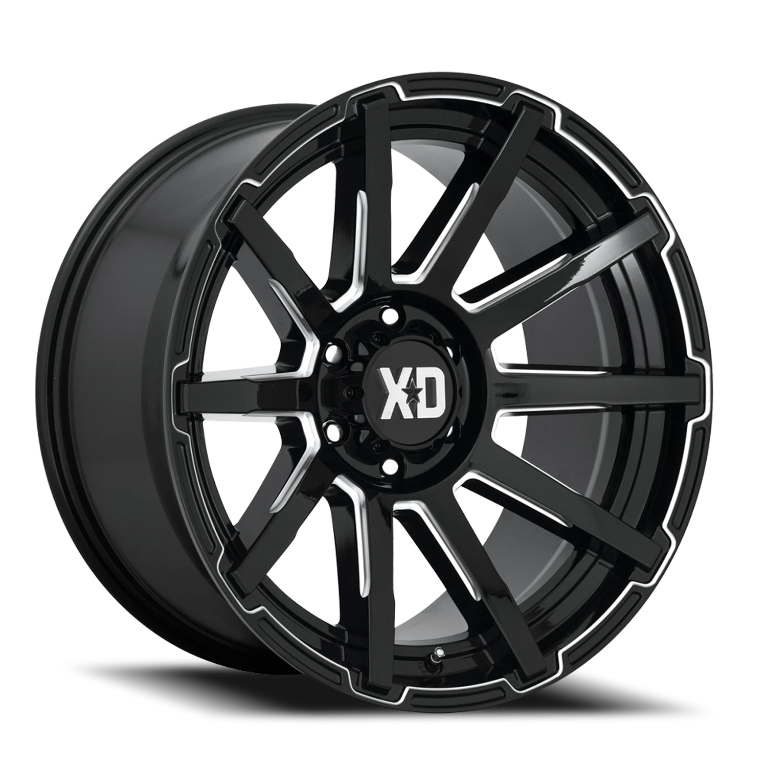XD Series Outbreak 18x9" 5x150mm 110.1mm CB +12mm Gloss Black Milled