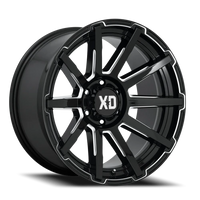 XD Series Outbreak 20x9" 6x135mm 87.1mm CB +30mm Gloss Black Milled