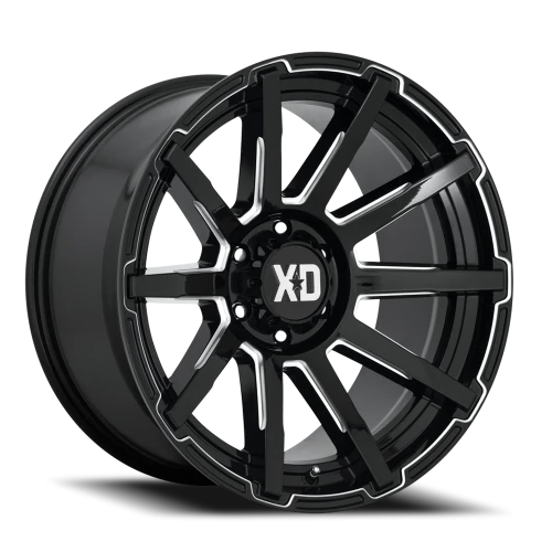 XD Series Outbreak 20x9" 6x135mm 87.1mm CB +30mm Gloss Black Milled