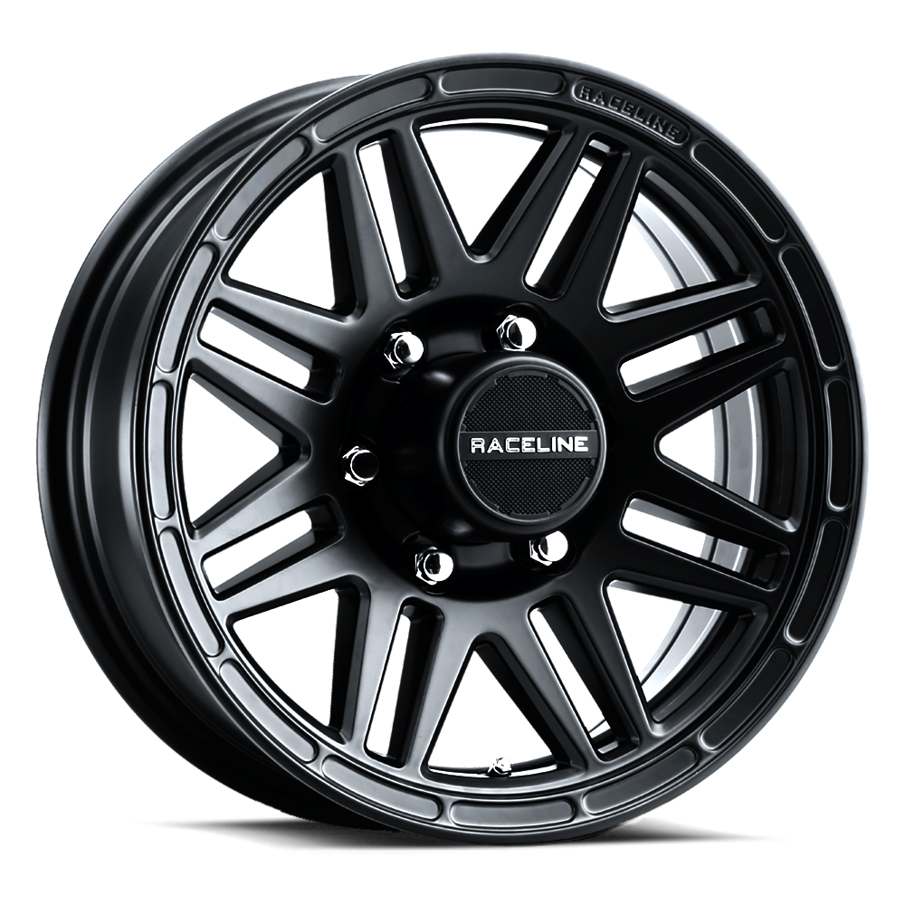 Raceline Outlander Trailer 16x6" 8x165.1mm 124.46mm CB 0mm Satin Black