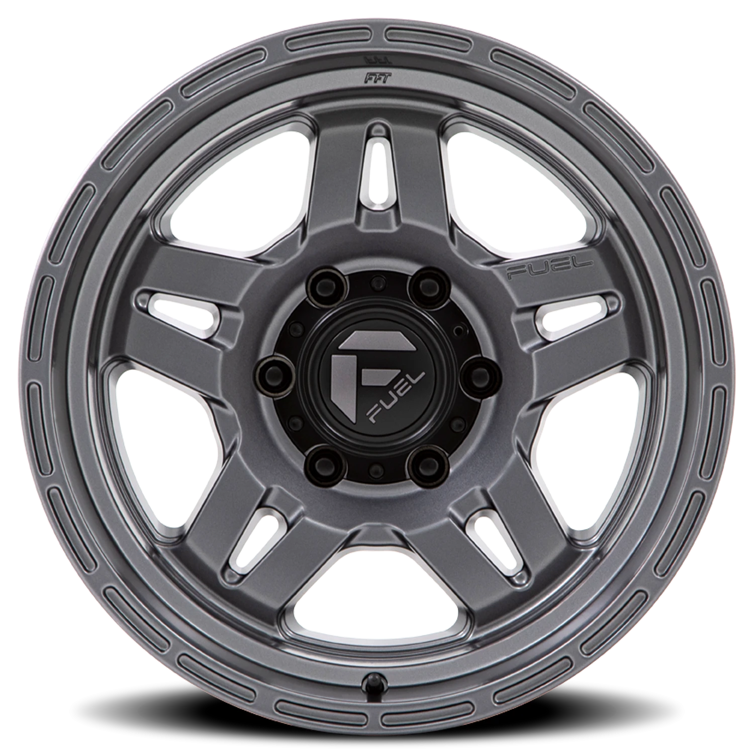 Fuel Oxide 17x8.5" 6x139.7mm 106.1mm CB +1mm Matte Gunmetal