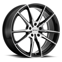 Petrol P0A 18x8" 5x108mm 72.1mm CB +40mm Gloss Black Machined Cut Face