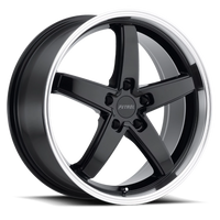 Petrol P1B 19x8" 5x120mm 76.1mm CB +35mm Gloss Black Machined Cut Lip
