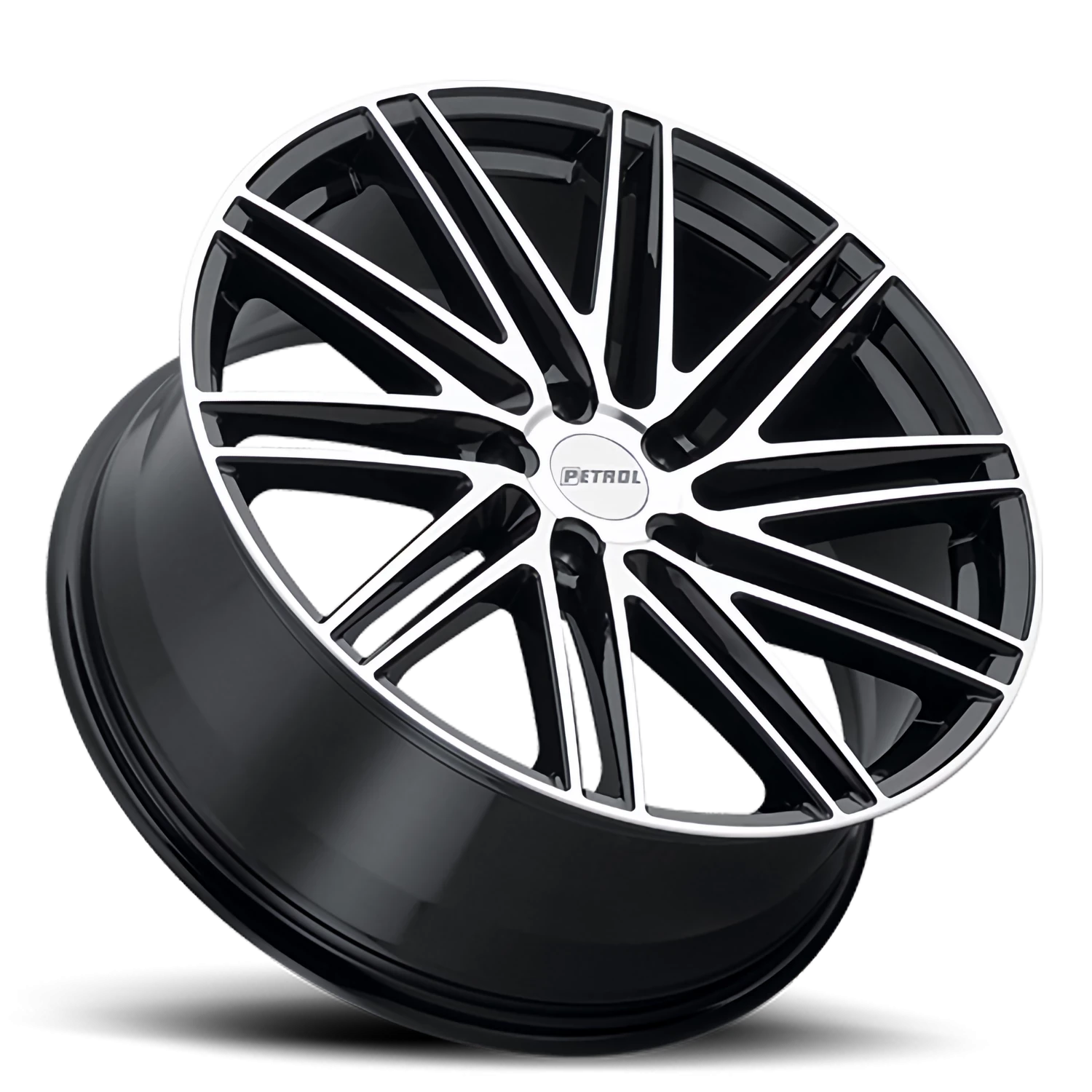 Petrol P1C 18x8" 5x120mm 76.1mm CB +35mm Gloss Black Machined Face