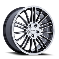 Petrol P1D 18x8" 5x115mm 72.56mm CB +40mm Gloss Black Machined Face