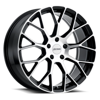 Petrol P2B 17x8" 5x108mm 76.1mm CB +40mm Gloss Black Machined Face