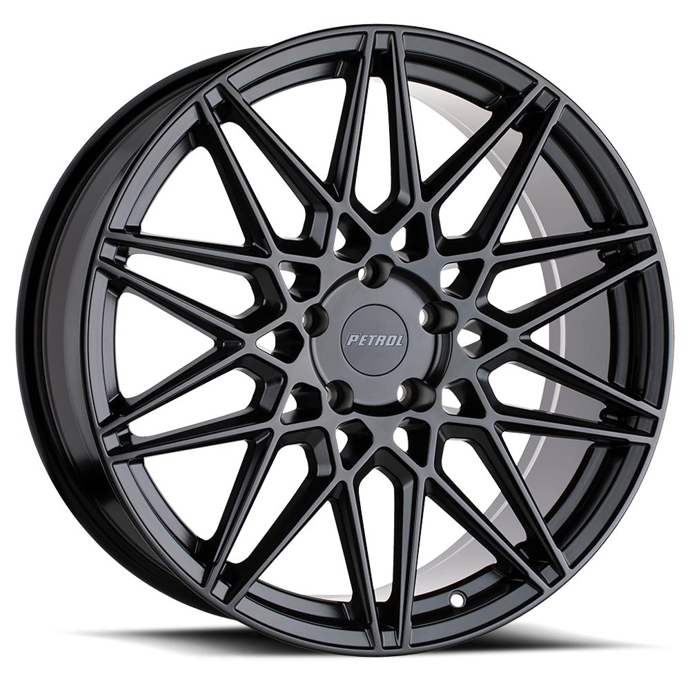 Petrol P3C GB 17x8 +40 5x114.3mm 76.1mm Semi Gloss Black